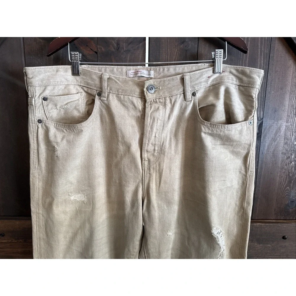 Banana Republic Men's Heritage Collection Beige Denim‎ Jeans Size 38x36